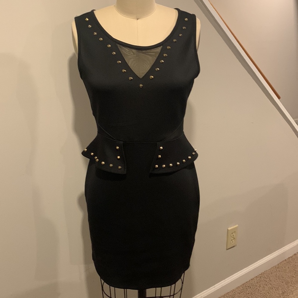 Bongo Black Studded Dress - Picture 1 of 4